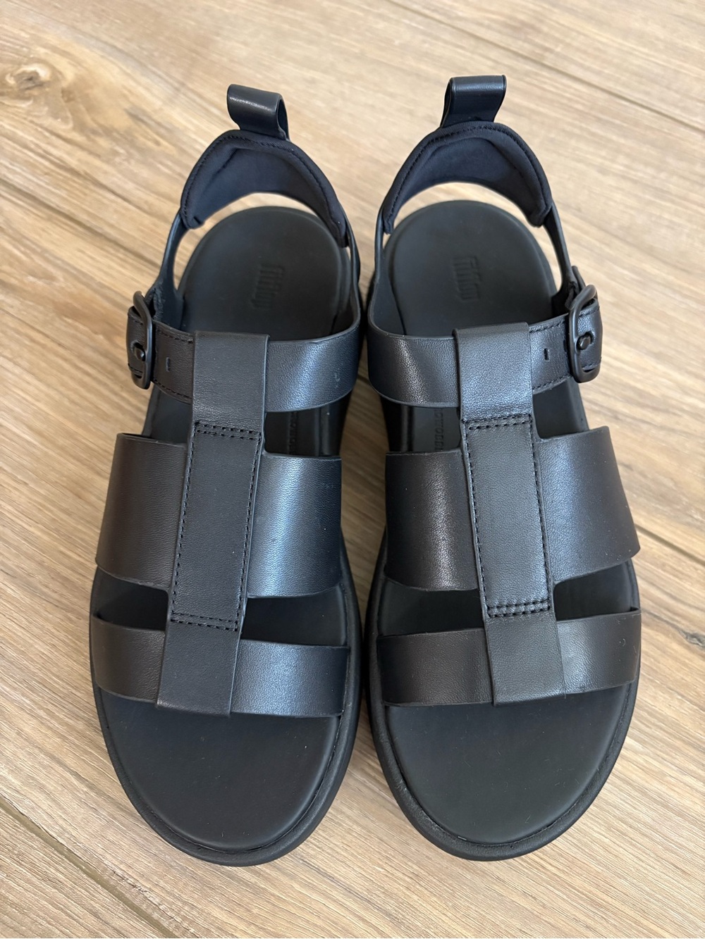Fitflop F-Mode Leather Flatform Fisherman Sandals